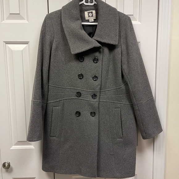 Anne Klein double breasted peacoat - Picture 2 of 5